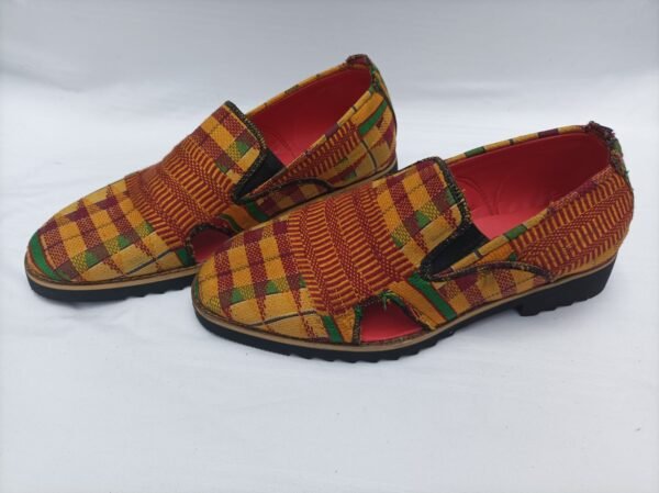 Sleepers Shoe With Akwete Fabric Design - Image 2
