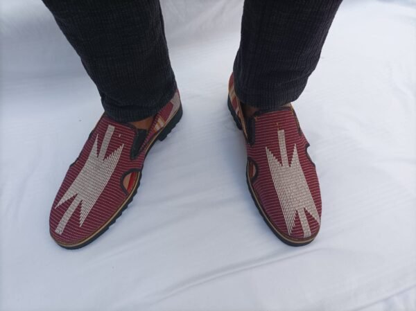 Sleepers Shoe With Akwete Fabric Design - Image 7