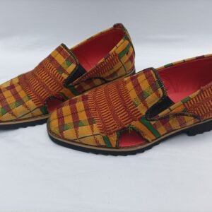 Sleepers Shoe With Akwete Fabric Design
