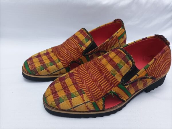 Sleepers Shoe With Akwete Fabric Design - Image 4