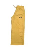 Ochu Premium Yellow Wave-Stitch Jogger Pants – Relaxed Fit Streetwear Trousers