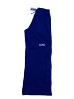 Ochu Premium Cobalt Blue Relaxed-Fit Joggers with Wavy Contrast Stitching - Image 2
