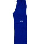 Ochu Premium Cobalt Blue Relaxed-Fit Joggers with Wavy Contrast Stitching
