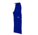 Ochu Premium Cobalt Blue Relaxed-Fit Joggers with Wavy Contrast Stitching - Image 5
