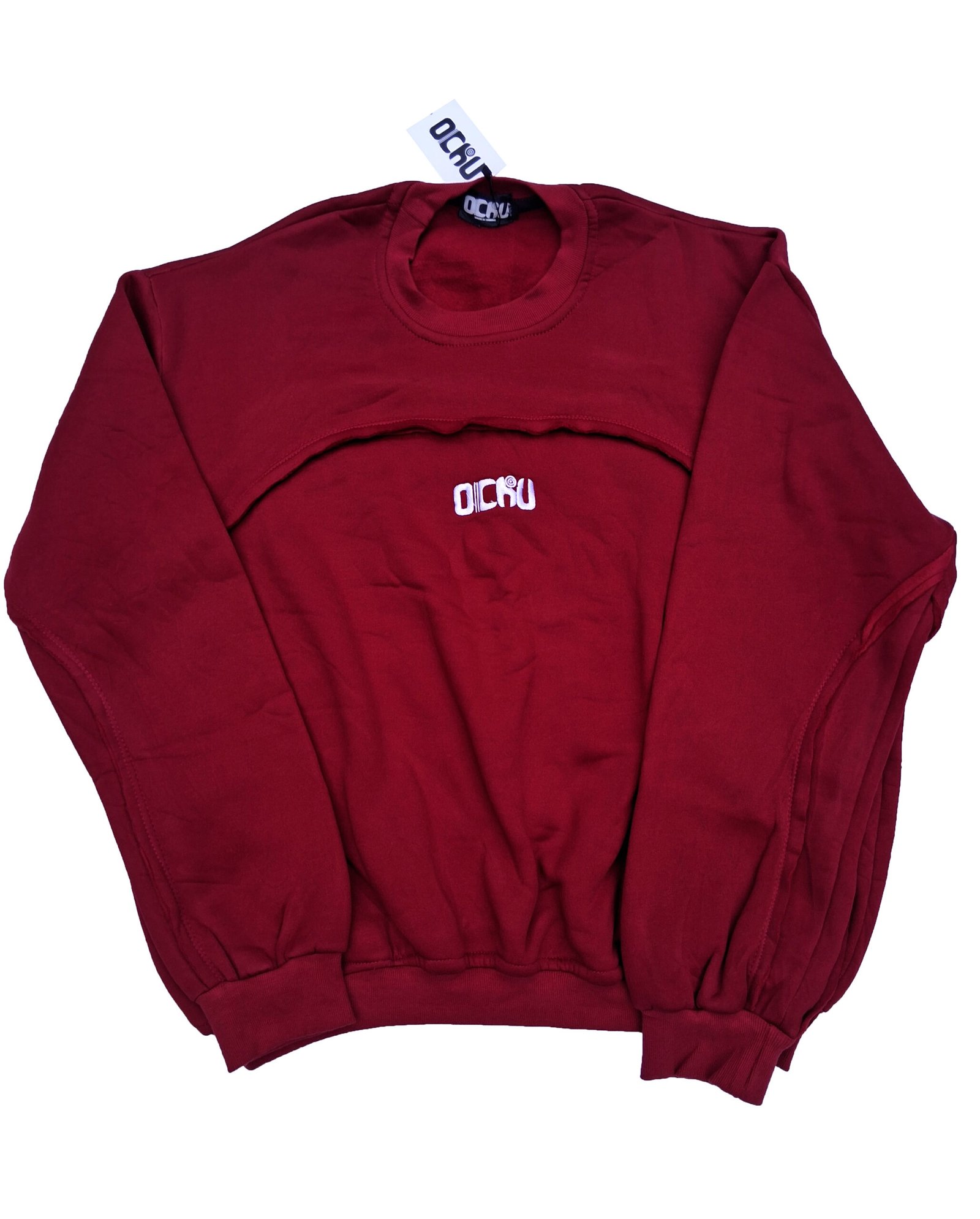 20260307_112937 Ochu "Merlot" Arc-Panel Sweatshirt - Image 1