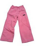 Ochu "Wave" Bubblegum Pink Wide-Leg Joggers – Premium Streetwear Joggers with Contrast Embroidery